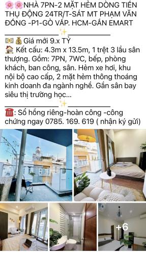 GIẢM THÊM KHU NHÀ BỰ -ĐƯỜNG 7M 4PN SÂN THƯỢNG- QUANG TRUNG P8 -GÒ VẤP. HCM - 5