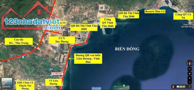 Đất đấu giá nhà nước ngay Trung tâm hành chính Phước Thể, Tuy Phong - cách biển chỉ 800m - 1