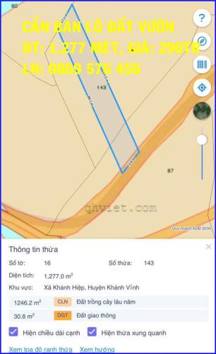 CHỈ 260TR SỞ HỮU 1.300 MÉT TẠI KHÁNH VĨNH, KHÁNH HOÀ - 2
