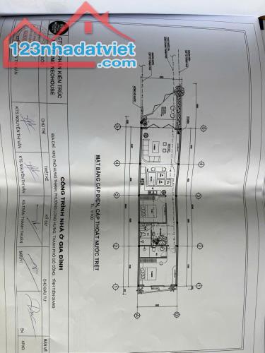 400tr B.á.n đất đã có bản vẽ xây dựng nhà tại P.Long Hưng, TP Gò Công, Tiền Giang.