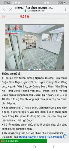 TRUNG TÂM BÌNH THẠNH _KHU PHẦN LÔ 5 TẦNG _60M2_NHÌNH 8 TỶ _Ô TÔ NGŨ TGONG NHÀ - 2