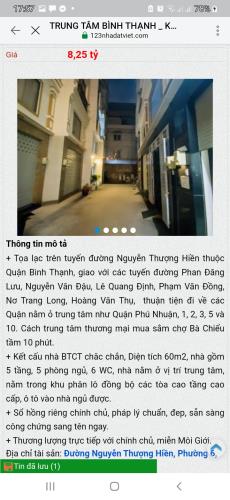 TRUNG TÂM BÌNH THẠNH _KHU PHẦN LÔ 5 TẦNG _60M2_NHÌNH 8 TỶ _Ô TÔ NGŨ TGONG NHÀ - 4