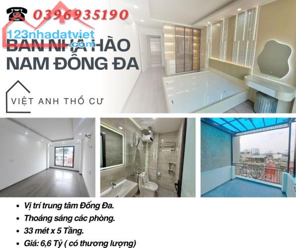 Bán nhà Hào Nam Đống Đa_Dân Xây_ Hai Mặt Thoáng Sáng_33mx5T_ Giá: 6.6 tỷ_Lh: 0396935190.