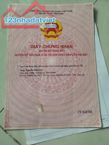 Đất Đẹp - Giá Tốt - Chính Chủ Cần Bán Đất Mặt Tiền Tại Xã Long Trạch, Ấp Xoài Đôi. - 1