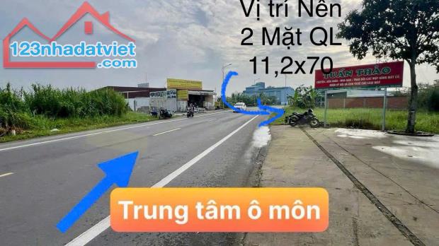 BÁN NỀN 2 MẶT QUỐC LỘ TT Ô MÔN - 1