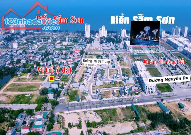 CHỦ BÁN GẤP CẮT LỖ LÔ GÓC ĐẸP NHẤT MẶT BẰNG, CÁCH PHỐ ĐI BỘ 150M, BIỂN SẦM SƠN 600M - 2