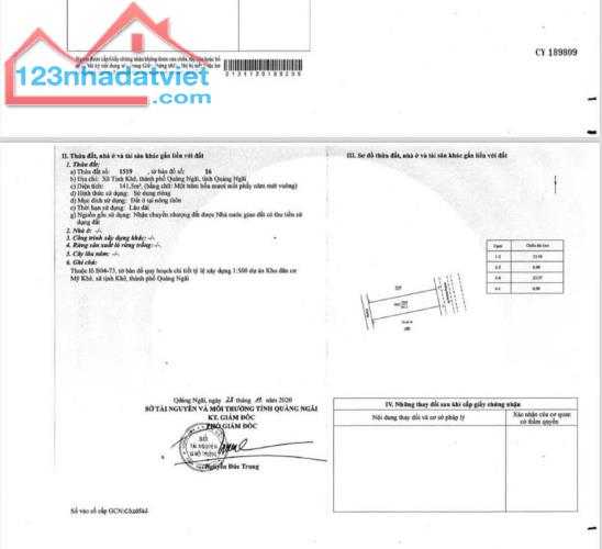 Bán đất trước mặt Hoàng Sa KDC Mỹ Khê Angkora Tịnh Khê, SHR giá 31 triệu/m2 - 4