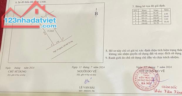 +1 Bán đất Mễ Trì Hạ, chưa sổ, cách ô tô 30 m, hình thửa vuông đét - 3