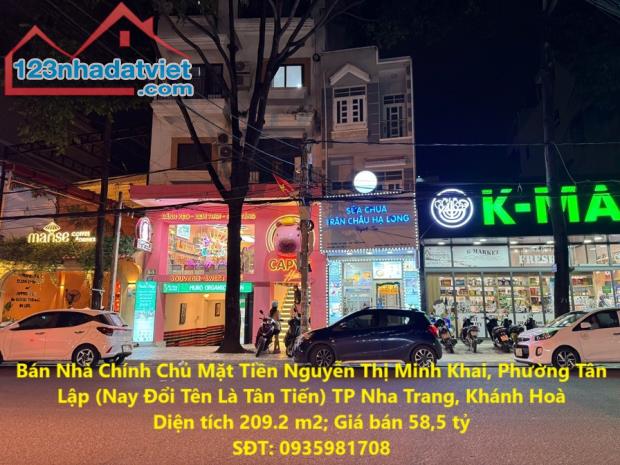 Bán Nhà Chính Chủ Mặt Tiền Nguyễn Thị Minh Khai, Phường Tân Lập (Nay Đổi Tên Là Tân Tiến)