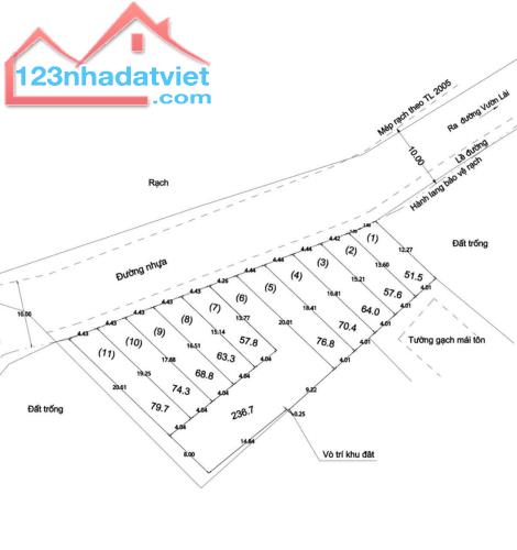 Bán đất / sông Vàm Thuật – Sơn Ca 8, P.APĐ, Q.12: 4 x 16, giá 4,75 tỷ.