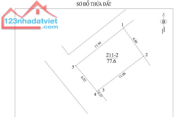 Đất đẹp kinh doanh tốt giá rẻ mặt phố Bát Khối Tư Đình DT 77.6m2 . Giá 152 triệu / m2 - 1