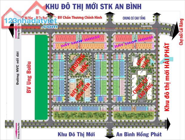 3/25💥 Bán Nền 7C -06   Đường Số 3 Khu Đô Thị STK An Bình, Ninh Kiều, Cần Thơ, LH 09398687 - 1