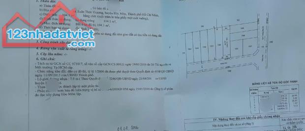 Bán căn nhà cấp 4 gác lửng còn mới 950Tr, Xuân Thới Thượng, Hóc Môn, 104m2, sổ hồng riêng