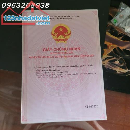 Cần tiền bán nhanh nhà Phố đường Hùng Vương nối dài (đường số 6, Phường 6, Tp. Tân An) - 2