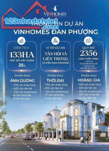 Giá bán shophouse Vinhomes Đan Phượng, Vinhomes Wonder Park . LH PKD - 4