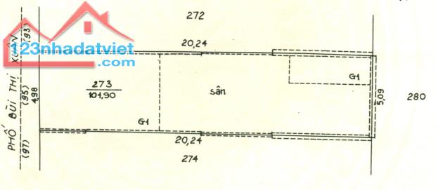 VUA MẶT PHỐ - Bán nhà Mặt phố BÙI THỊ XUÂN giá 85 tỷ, 101.9m x 6 tầng, MT 4.98m - 1