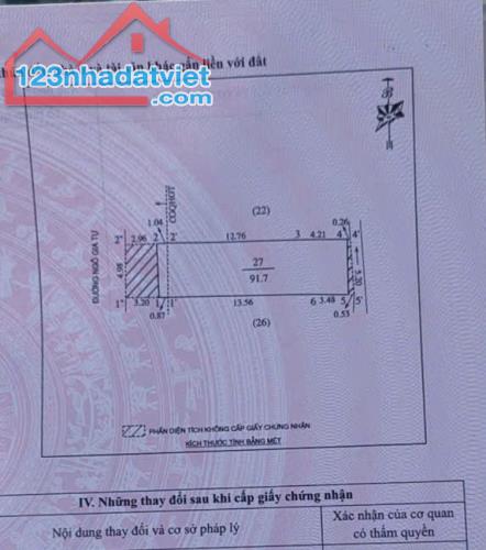 Nhà 92m2 cấp 4 đường Ngô Gia Tự, Quán Bàu (vị trí gần đường Phan Bội Châu)