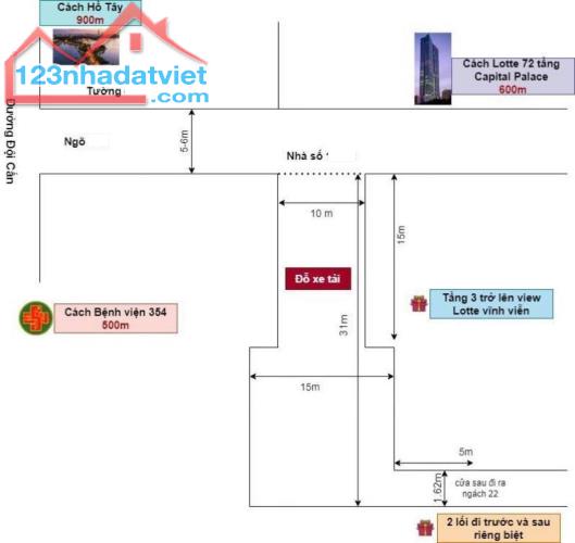 Bán Nhà Phố Đội Cấn Ba Đình 380m4T P/Lô MT10m 2 THOÁNG 90 Tỷ Đội Cấn Lh Quyết. - 4