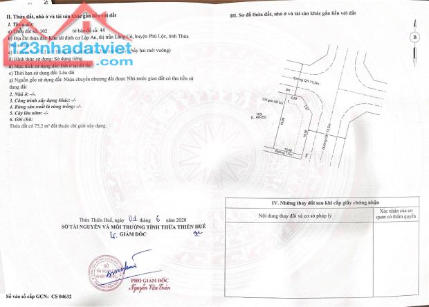 Cần bán gần 200m2 đất biệt thự nhà vườn giáp biển Lăng Cô - Huế - 2