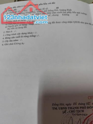 CHÍNH CHỦ Cần Bán Đất Tặng Nhà Cấp 4 Tại Phường Đồng Phú, TP. Đồng Hới, Quảng Bình - 1