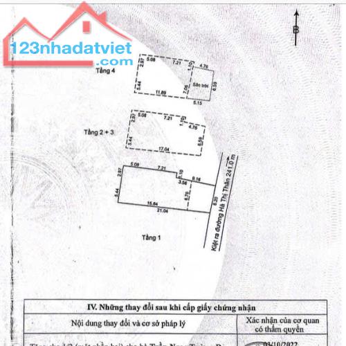 Giảm sâu 3 tỷ, bán nhà 4 tầng nở hậu cạnh Cầu Rồng – kiệt 5m Hà Thị Thân – 165m2 – 16 tỷ. - 1