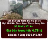 Cần Bán Gấp Mảnh Đất Tại Số 16 Ngõ 128 Bắc Cầu – Ngọc Thụy – Long Biên