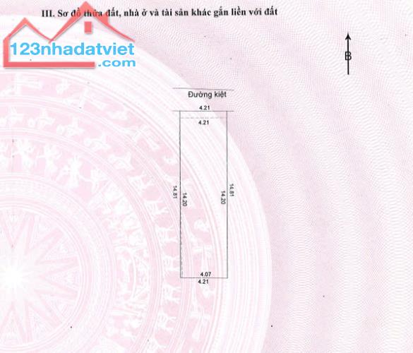 Bán nhà cấp 4 Kiệt đường Hà Văn Trí, Khuê Trung, Cẩm Lệ. DT 62,4m2. Giá 2,1 tỷ TL - 5