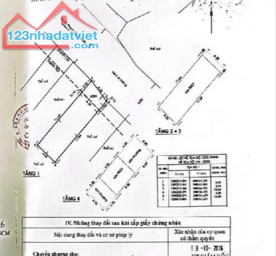 PHẠM VĂN CHIÊU - P14 - GÒ VẤP - XE HƠI NGỦ - NHỈNH 6 TỶ - 60M2 ( 4,3 X 14) - 4 TẦNG - 4PN - 1