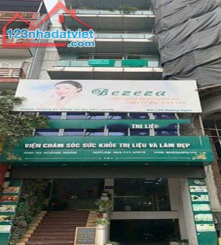 Cho thuê mặt sàn 135m2 ( 2 phòng làm việc) mặt đường số 122 Hoàng Ngân