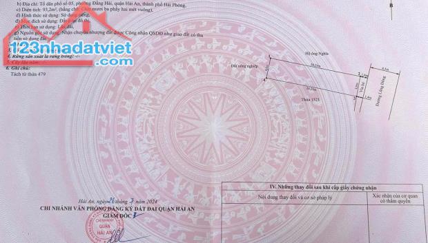 Bán nhà 2,5 tầng mặt đường Lũng Đông, Hải An, HẢi Phòng. 93m2- 5,5 tỷ - 2