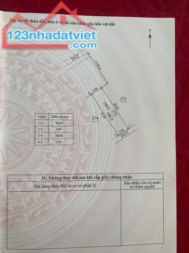 SIÊU HÓT – CẦN BÁN LÔ ĐẤT ĐẸP VUÔNG VẮN TRỤC HUYỆN TẠI THÁI HƯNG, HƯNG HÀ, THÁI BÌNH – - 4