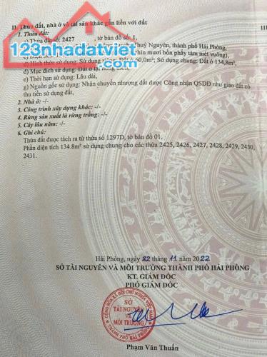 💠 Bán 3 lô đất đẹp trung tâm đường thông tại Hoàng Động- Phường Hoàng Lâm  - Thuỷ nguyên- - 5