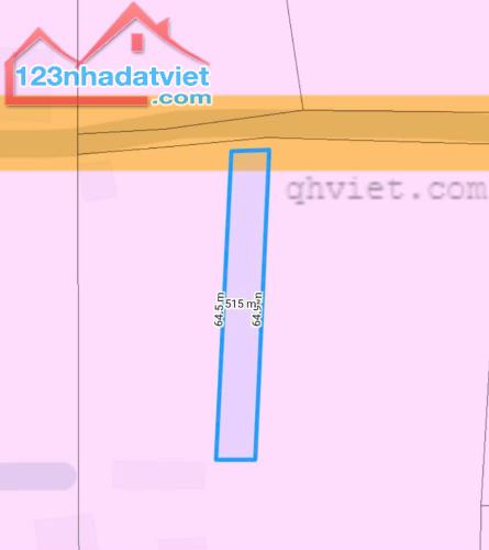 Bán Đất Diện Tích 8x64(515m2), lô 2 trần quang diệu, xã tân phước, Tx LaGi, Bình Thuận - 1