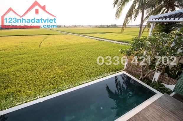 Lô đôi ngang 11m nở hậu view lúa cực chill giáp Resort ven sông Hội An - 3