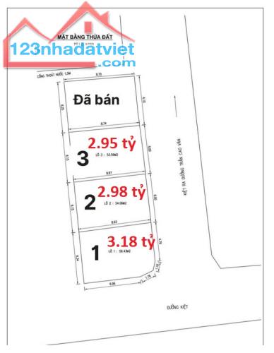 ► Đất 2 mặt Kiệt 6m Gần Chợ Kỳ Đồng, Ô tô đậu, 57m2, ngang 6m, thông thoáng, 3.18 tỷ - 4