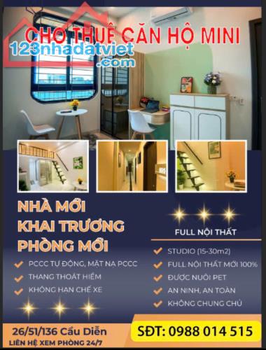 Cho Hộ gia đình, sinh viên thuê căn hộ chung cư mini Full Nội thất tại Cầu Diễn - 4