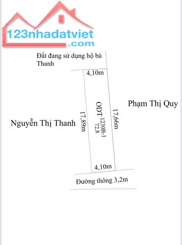 RẺ Ơi Là RẺ 1 lô F0 72,8m giá chỉ 8xx triệu đường thông oto đỗ cửa tại  Hoàng Động phường - 2