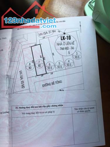 Bán LK10 ô 7 KĐT Đồi Ngân Hàng,Cột 2. DT:80m2,MT:5m.H: Đông Nam - 4