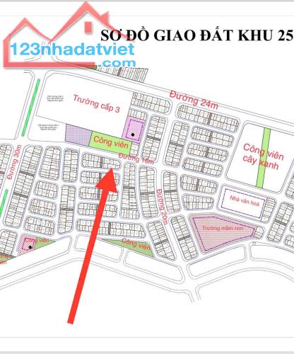 Bán đất dịch vụ khu 25.2 ha, xã Vân Canh, Hoài Đức – 50m2 - 1