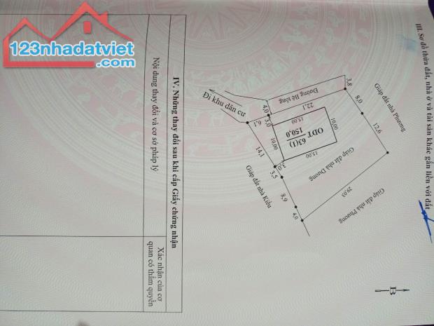715m2 đất Thổ Cư tại tiểu khu Bó Bun thị xã Mộc Châu cần bán. Đất nở hậu vị trí đẹp. Phù