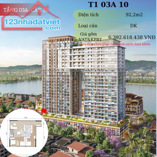 Căn hộ Dualkey cao cấp 92m2 giá siêu hời Sun Ponte Đà Nẵng view biển