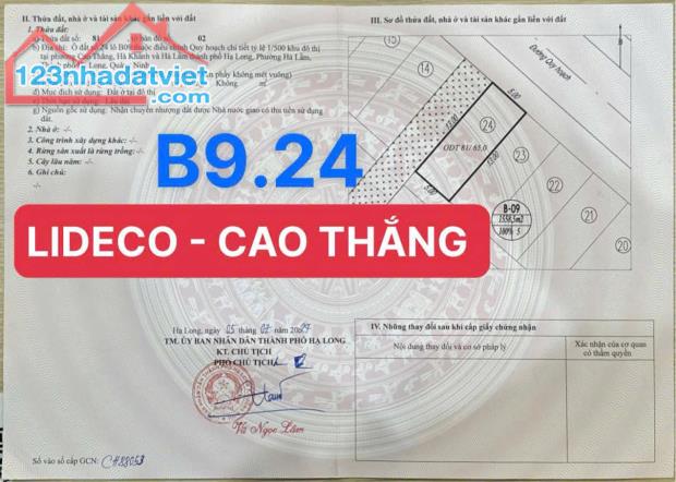 Bán Ô Góc Vườn Hoa Lideco Bãi Muối. DT:65m2,MT:5m.H:Đông Bắc !!! - 3