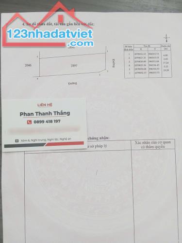 Em chính chủ bán lô đất xóm 4 Nghi Thịnh , Nghi Lộc   Diện tích : 100 ( lô góc ) - 2