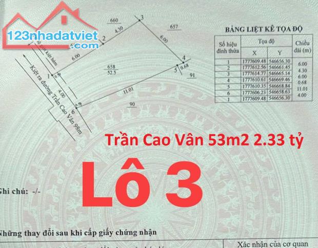 ♪ Đất Góc Kiệt 2.5m cách Trần Cao Vân 80m thông Biển, 57m2, hơn 2 tỷ - 2