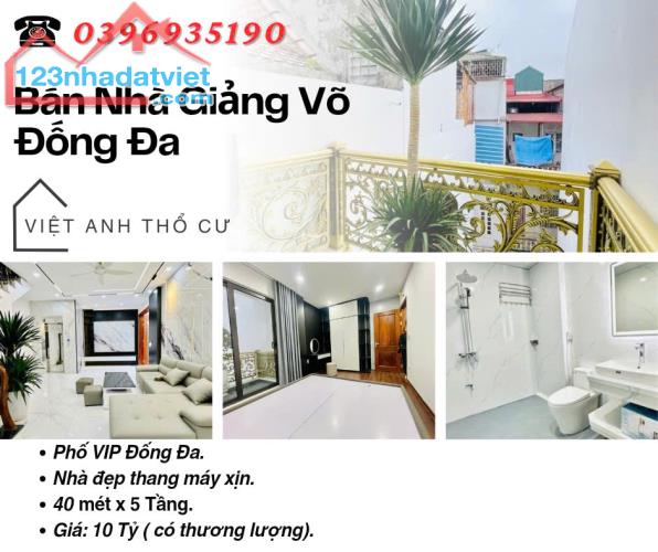 Bán nhà Phố Giảng Võ, Thiết Kế Hiện Đại, Nhà Mới Thang Máy, Giá: 10 Tỷ, Lh: 0396935190.