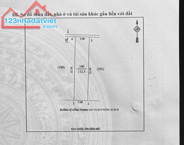 Bán nhà 3 tầng 113m2 kinh doanh mặt đường Lê Hồng Phong, Hưng Bình, TP Vinh