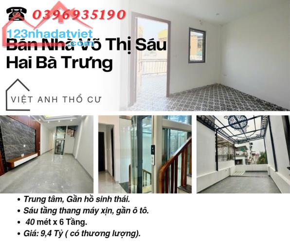 Bán nhà phố Võ Thị Sáu, Nội Thất Hiện Đại, Vài Bước Ô Tô, Giá: 9.4 Tỷ, Lh: 0396935190.