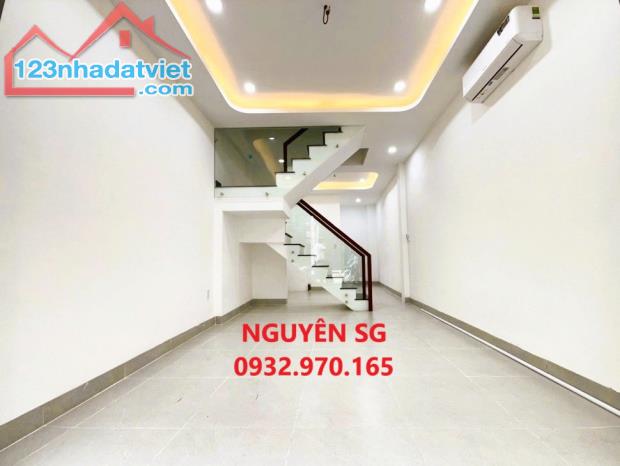 SÁT MẶT TIỀN HOÀNG VĂN THỤ, NGÃ TƯ PHÚ NHUẬN, 3 TẦNG x 40 M2, HẼM 4M THẲNG TRỤC,ÔTÔ VÔ NHÀ - 1