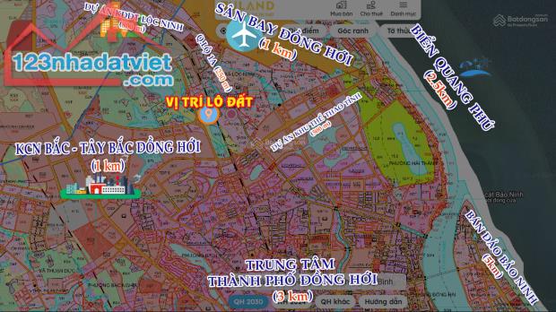 Bán lô đất mặt tiền đường Hồ Tùng Mậu - Gần sân bay Đồng Hới - Giá chỉ 1,58 tỷ - 3