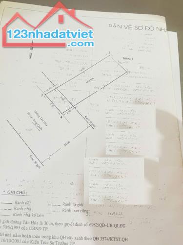 Bán nhà mặt tiền Tân Hóa - Lũy Bán Bích, Kết nối Hồng Bàng, Q11, 5.9x18m, Cấp 4, 8 tỷ.